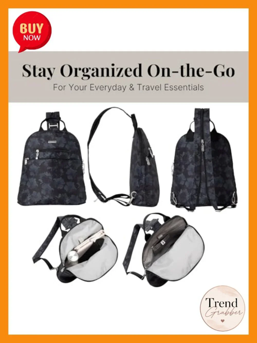 Convertible Mini Backpack Purse with RFID Blocking, Adjustable Strap